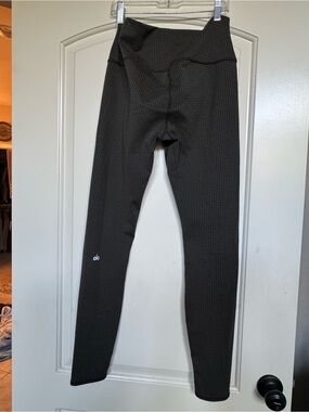 ALO Yoga Black Textured High-Rise Leggings